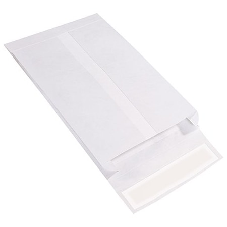 Bsc Preferred 10 x 13 x 2'' White Expandable Tyvek Envelopes, End Opening, 100PK BUY00017014